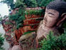 The 71metre high Grand Buddha (Da Fo) carved in to a cliff face.