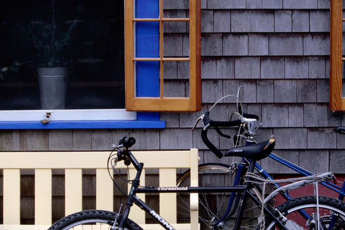 House with bicycles at Martha's Vineyard.