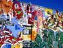 'Planet Earth' mural on Merit Printing building.
