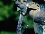 Detail of fountain in rose garden at Lyndale Park, Lake Harriet.