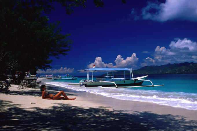 An ideal spot on Gilli Trawangan on Lombok