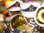 Trumpet players, New Orleans Mardi Gras.