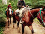 Locals on horseback, Pampa Linda.