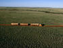 Oil road train, Central Australia.