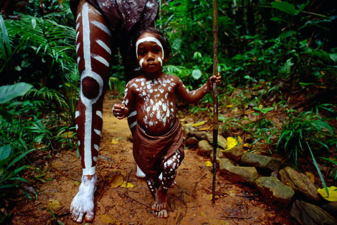 Aboriginal dancers.