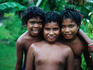 Boys play in rain, Koror.