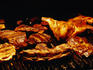 Beef and pork cuts on grill in parilla-type restaurant in Recoleta.
