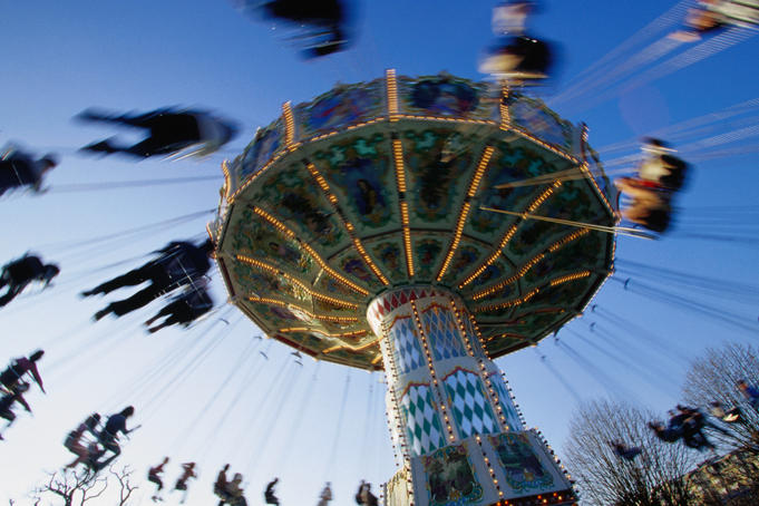 Amusement ride at Jardin d'Acclimatation.