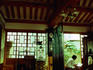 Interior of traditional Korean hotel.