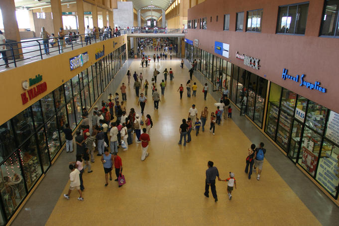 Aerial view inside Albrook Bus Station.