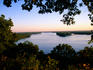Mississippi River at dawn.