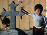 Boy in a cemetery - Curepto, Maule
