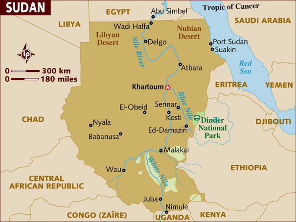 Map Of Sudan North And South. Map of Sudan.