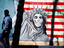 Anti-American mural on former US Embassy (now 'US Den of Espionage').
