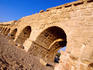 Remains of ancient Roman aqueduct.