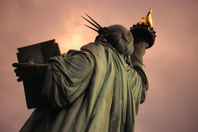 The top of the Statue of Liberty - New York City, New York