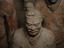 One of thousands of terracotta warriors in the tomb of Emperor Qin in Xi'an.