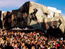 Crowd at Federation Square.