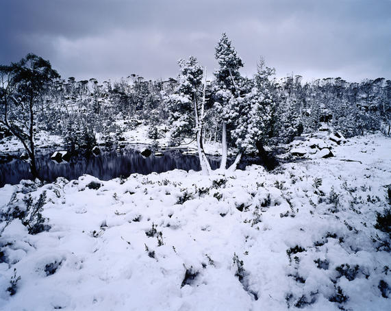 Landscape around Jewels of Solomon after snowstorm.
