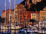 Boats in the harbour at Bassin Lympia.
