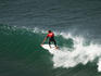 Man surfing at Bells Beach, near Torquay, Great Ocean Road.
