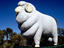 Giant fibreglass ram sculpture, Western Australia