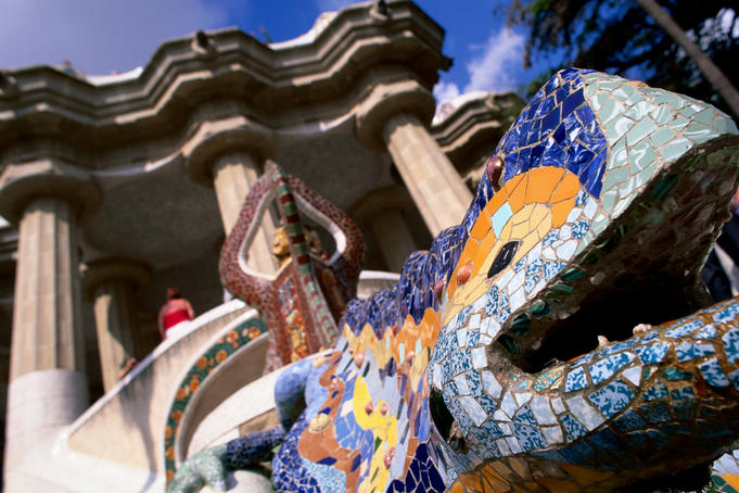 Mosaic lizard, Park Güell.