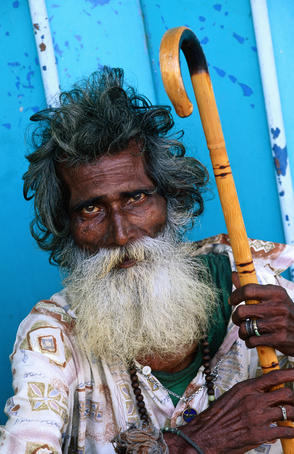 Maha Mariamman Temple Sadhu man.