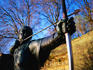 Robin Hood statue outside Nottingham Castle.