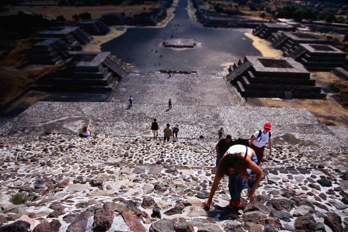 Pyramid of Moon, Teotihuacan, Mexico's largest ancient city.