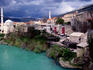 Old Town (Stari Grad) seen from Old Bridge (Stari Most).