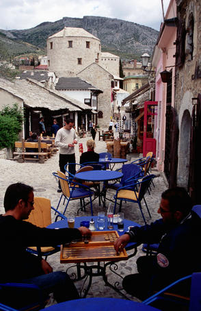 Backgammon players, Old Town Cafe, Onescukova Str.