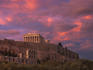 Parthenon at sunset.