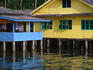 Houses on stilts in Kampung Bugis.