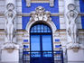 Art Nouveau architecture on Alberta Iela.