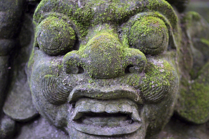 Statues at Sacred Monkey Forest Sanctuary.