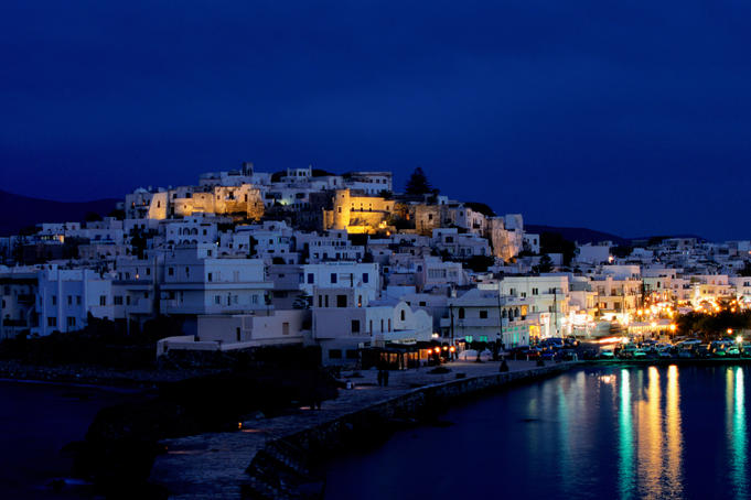Horat town, Naxo's capital, seen from Palatia Islet.