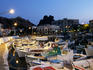 Small fishing boats at Myrina's port, island's capital.