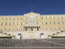 The Parliament building at Syntagma square, originally built as a palace for King Otto.