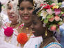 Women in in national Panamanian dress.