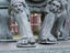 Detail of statue of Constantine outside The Minster.