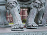 Detail of statue of Constantine outside The Minster.