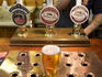 Man pulling ale at The York Brewery.