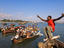 Tanzania, Dar es Salaam. Fishing boats at Kibongoni. 2005