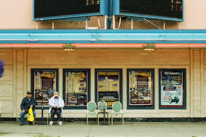 Exterior of 4th Avenue Theatre, built in 1947, was one of few buildings to survive devastating 1964 earthquake.
