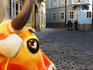 Sculpture in Bratislava's old town.