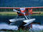 Float plane landed on lake, Alaska