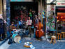 Jazz band playing in Center Place, city centre.