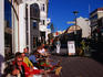 Outdoor restaurant on Bankastraeti.