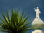 Statue "El Salvador del Mundo" (Saviour of the World), symbol of El Salvador, depicting Jesus standing on top of the world.